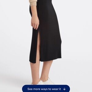 Free People Elegant Black Pencil Skirt